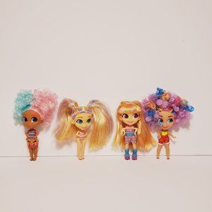 Lot of 4 Hairdorables toddler dolls